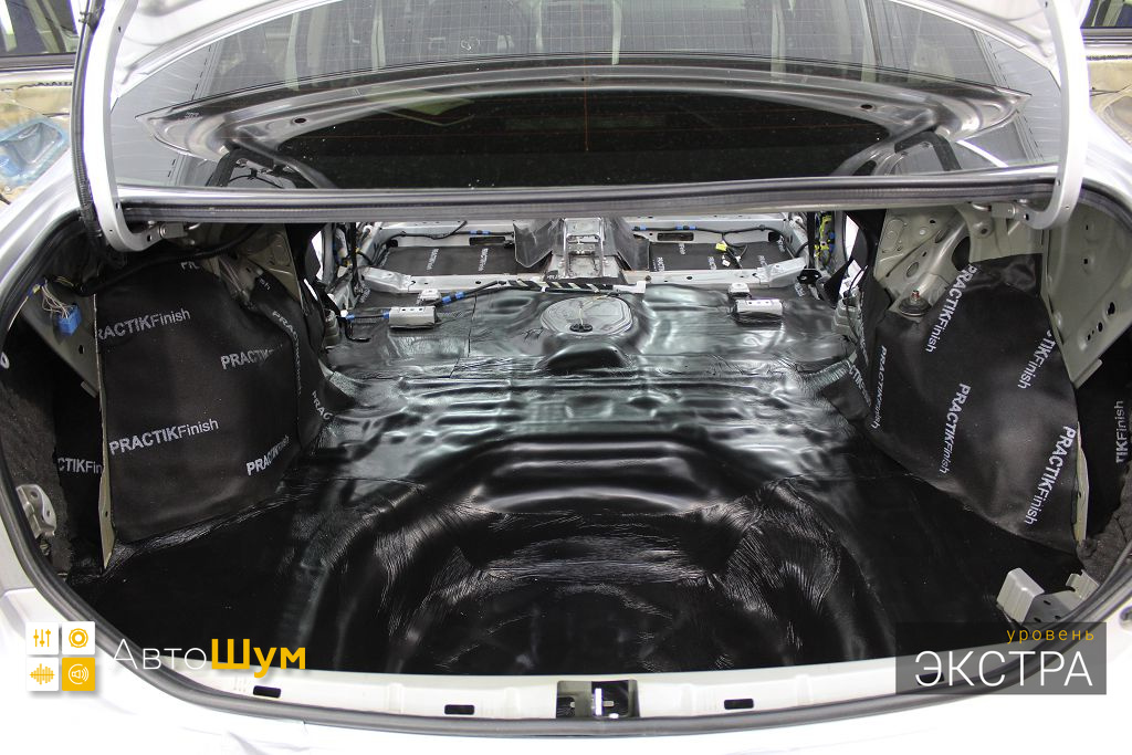 Шумоизоляция багажника Тойота Королла E150