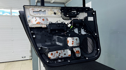 Виброизоляция дверной обшивки Тойота Ленд Крузер Прадо 250